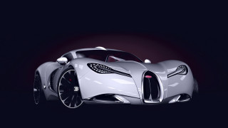 White sports car dark room 19 - cgstudio free wallpaper for desktop