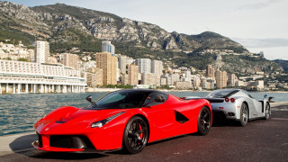 Red white sports cars city - sports car free wallpaper