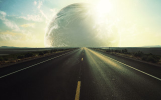 Large object road sky sun - a large object free wallpaper for desktop