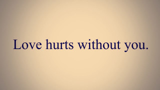 Love hurts quote blue border - a picture of a quote free wallpaper