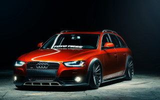 Red car white stripe hood - hood free wallpaper