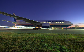 Large airplane runway night photorealism - amédée ozenfant free wallpaper