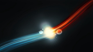 Bright light streak red blue - light and space free wallpaper for desktop