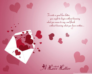 Love letter hearts messages valentine - a message below free wallpaper