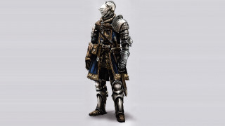 Armor sword standing white background - dark soul free wallpaper
