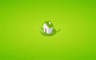 Green house leaf vector environmental - vector curve free wallpaper