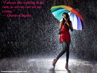 Woman umbrella rain quote charles - the rain free wallpaper