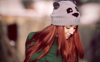 Elina karimova red hair panda - hat free wallpaper