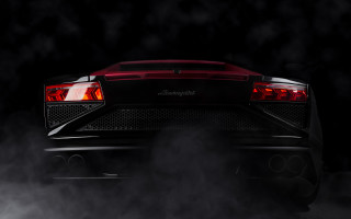 Dark smoke car photorealism 3d - rear free wallpaper