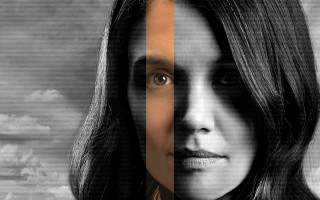 Woman black shirt cross portrait - altermodern free wallpaper for desktop