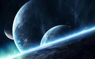 Space planet star horizon glow - the horizon free wallpaper for desktop