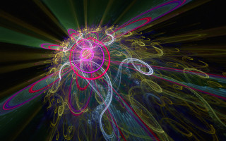 Colorful abstract flower background fractal - mandelbrot fractal free wallpaper