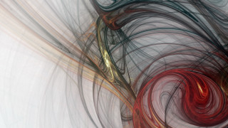 Red green swirl white black - fractal free wallpaper