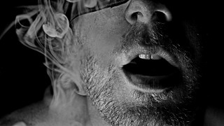 Man open mouth wind blowing - his hair free wallpaper for desktop