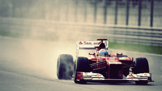 Red race car smoke sparks - a red race car free wallpaper