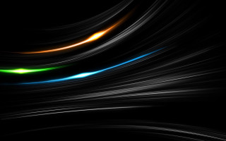 Black background colorful light streaks - light free wallpaper
