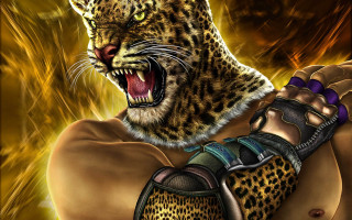 Man leopard digital painting highly - a leopard free wallpaper