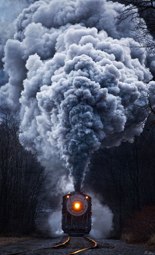 Train smoking bright light traveling - arie smit free wallpaper