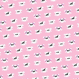 Pink background skulls crossbones pattern - net art free wallpaper for tablet