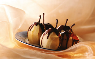 Chocolate apples still life rococo - apple free wallpaper
