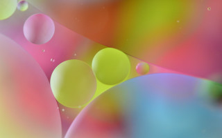 Colorful bubbles holography 3d chromatic - chromatic free wallpaper