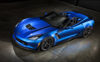 Blue sports car top view - a spotlight free wallpaper for desktop