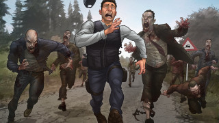 Zombies road man hat military - game art free wallpaper