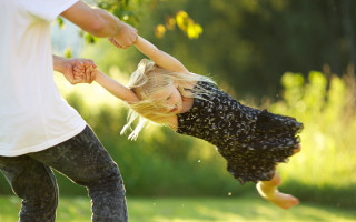 Little girl jumping skateboard blurry - a skateboard in the air free wallpaper