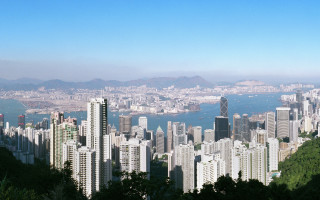 City skyline mountains water bridge - the background and mountains free wallpaper