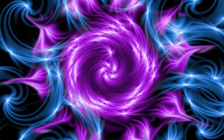 Purple blue spiral energy magic - spiral design free wallpaper