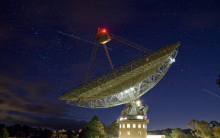 Large satellite dish night field - cosmo alexander free wallpaper