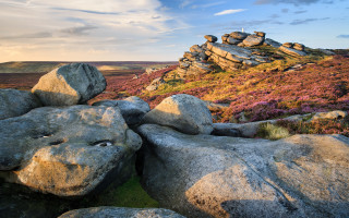 Rocky landscape tilt shift mountains - a rocky landscape free wallpaper