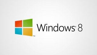 Windows8 logo word8 side rendering - a logo free wallpaper for desktop