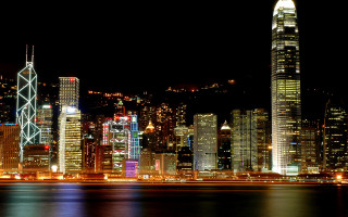 Tokyo night cityscape ferriswheel bridge 3 - cui bai free wallpaper for desktop