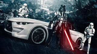 Star wars car stormtrooper sith - matte drawing free wallpaper for desktop