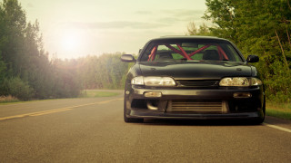 Car sunshine forest tiltshift vroom - the background and trees free wallpaper