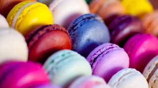 Colorful macaroons blurry bokeh pastel - a box free wallpaper for desktop