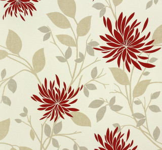 Red beige flower pattern white - brown background free wallpaper