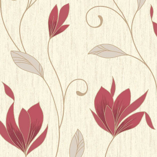 Red flower beige background swirly - a red flower free wallpaper for tablet