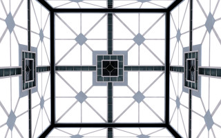 Ceiling geometric design square window - a geometric design free wallpaper