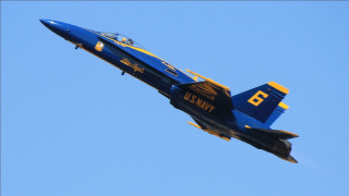 Blue yellow jet sky puzzle - side and a number free wallpaper