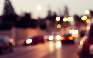 Blurry street night cars lights - car free wallpaper