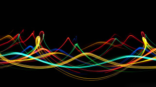 Light painting abstract black background - a long exposure free wallpaper