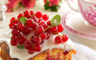 Berry blossom strawberry cake tea - fresh free wallpaper