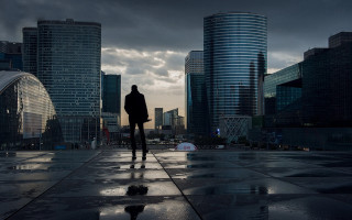 Cityscape neon lights outerwear solo - charles angrand free wallpaper