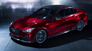 Red car spotlight person matte - side and a person free wallpaper