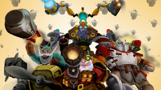 Animated characters yellow background league - animated free wallpaper