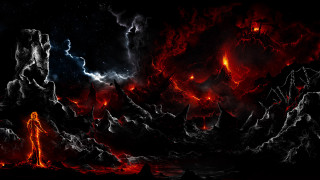 Lava woman gothic firestorm embers - anato finnstark free wallpaper