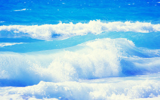 Wave beach blue water ruyonism - blue water free wallpaper