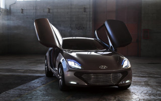 Garage car brick wall open - a door open free wallpaper